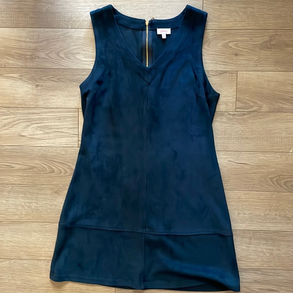 Sleeveless Navy Velvet Minidress